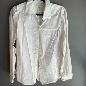 Banana republic white button down